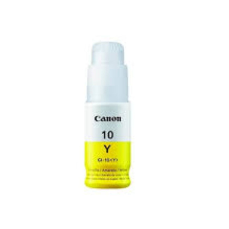 Botella De Tinta Canon Amarillo GI-10 Y 70ml