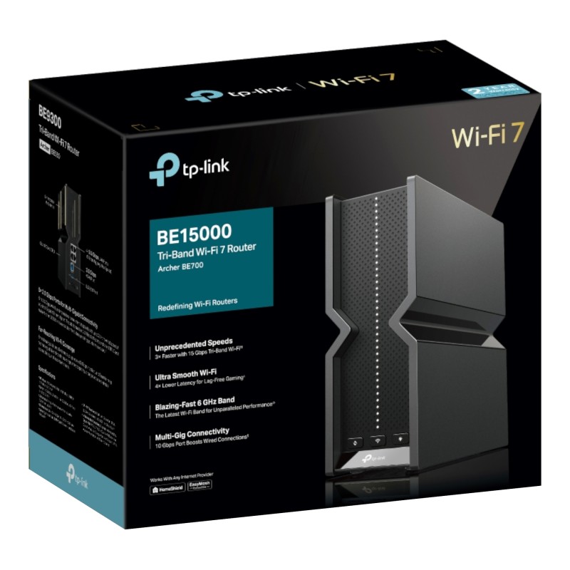 Router Inalámbrico Tp-Link Archer Be700 Triple Banda Wi-Fi 7 Be15000