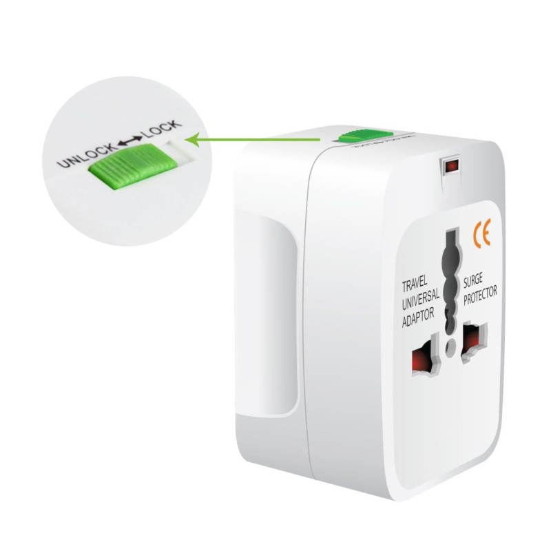 Adaptador De Viaje Universal All In One 125V - 250V