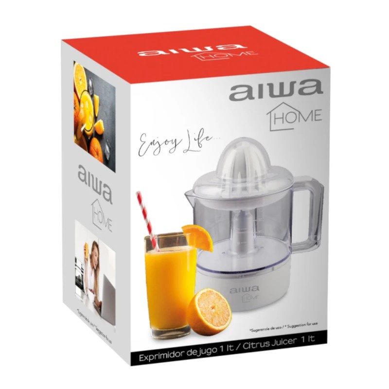Exprimidor De Fruta Con Jarra 1L Aiwa Aw-Ed3001