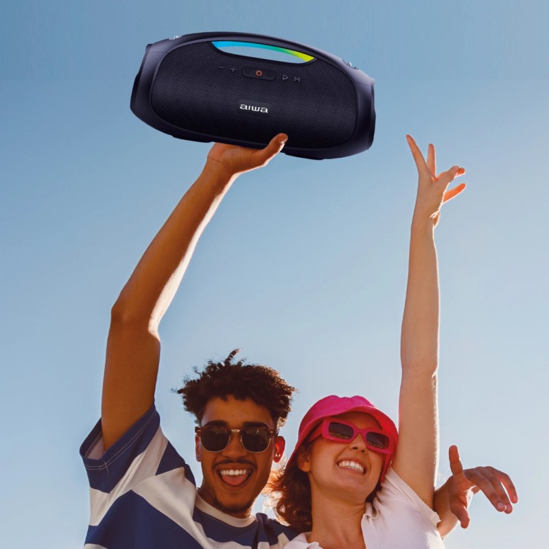 Parlante Inalámbrico Bt Aiwa Aws244bt Tws 60w Rgb