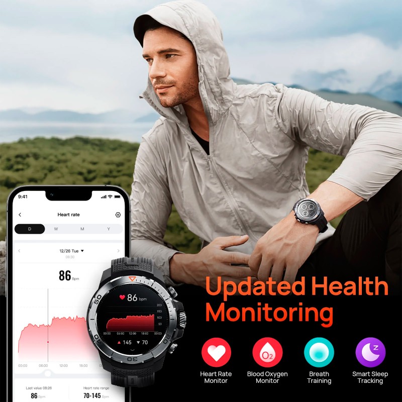 Reloj Inteligente Mibro Watch GS Explorer 47,8mm 10atm 1,32'' Bluetooth
