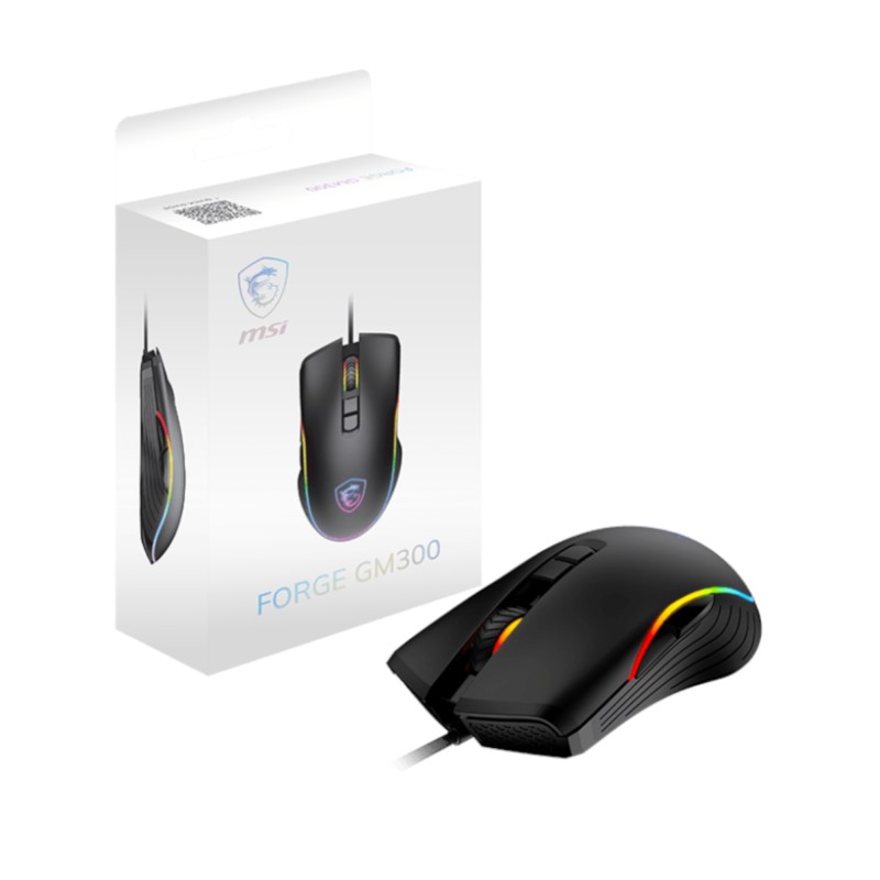 Mouse Gaming Msi Forge Gm300 Óptico 7200dpi Iluminación Rgb