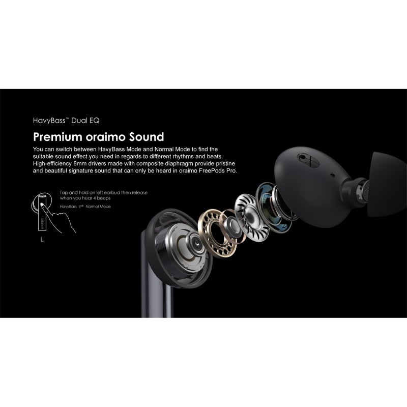 Auriculares Inalámbricos Oraimo Freepods Pro Ipx5 Bt Llamadas