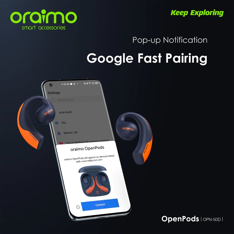 Auriculares Inalámbricos Oraimo Openpods Bt Llamadas