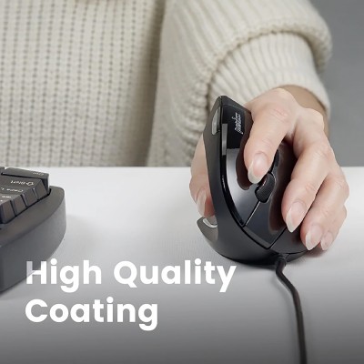 Mouse Zurdo Ergonómico Usb Perixx 513